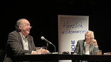 Klaus Modick und Bernd Eilert. Foto: Literaturhaus Oldenburg
